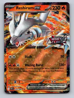 RESHIRAM EX (WHITE FLARE STAMPED) 020/086 HOLO MISCELLANEOUS PROMO POKEMON NM - Image 1