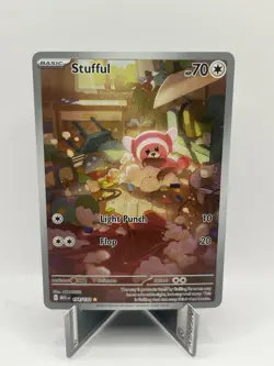 Pokemon TCG Stufful 154/132 Mega Evolution Illustration Rare Full Art Holo T93 - Image 1
