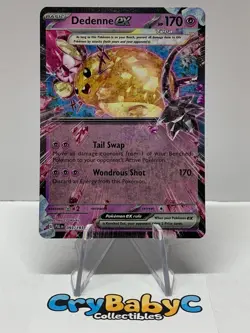Pokemon Dedenne ex 093/193 Paldea Evolved Scarlet & Violet Double Rare - Image 1