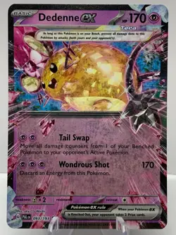 Pokemon Dedenne ex 093/193 Paldea Evolved Scarlet & Violet Double Rare - Image 2