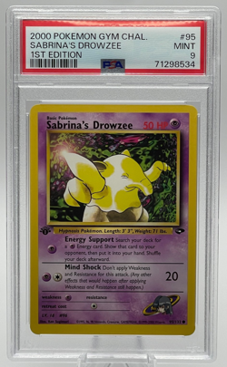 2000 POKEMON GYM CHALLENGE #95 SABRINA'S DROWZEE 1ST EDITION PSA 9 MINT - Image 1