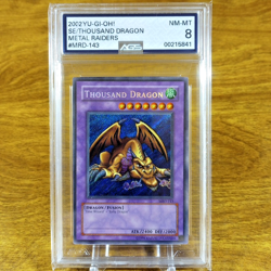 Yu-Gi-Oh! Metal Raiders Thousand Dragon MRD-143 AGS NM-MT 8 Holo Rare 2002 - Image 1