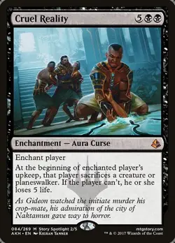 Cruel Reality 1x FOIL AKH MTG Amonkhet Mythic MINT black - Image 1