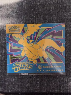 Pokemon Mega Evolution Ascended Heroes Elite Trainer Box Promo Dragonite Zekrom - Image 1
