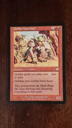 Goblin Warchief Scourge EX/LP 97/143 MTG Magic the Gathering Creature Uncommon - Image 1