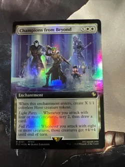Champions from Beyond - Foil - Extended Art R MTG Commander: Final Fantasy 0101 - Image 1