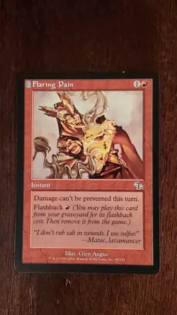 Flaring Pain Judgment EX/LP 89/143 MTG Magic the Gathering Instant Common Red - Image 1