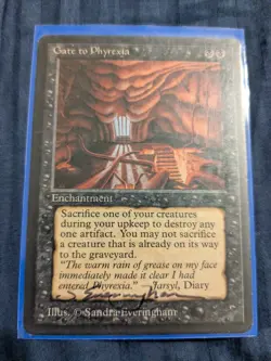 RARE Gate to Phyrexia Antiquities MTG Artist Proof Signed - Image 3
