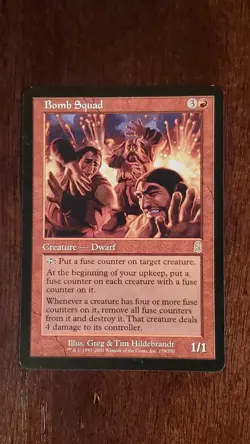 Bomb Squad Odyssey EX/LP 179/350 MTG Magic the Gathering Creature Rare Red - Image 1