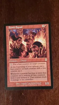 Bomb Squad Odyssey EX/LP 179/350 MTG Magic the Gathering Creature Rare Red - Image 3