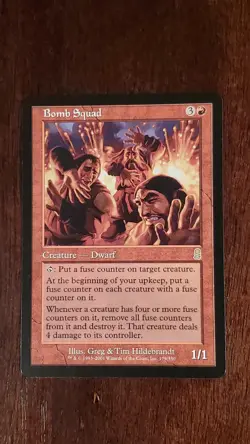 Bomb Squad Odyssey EX/LP 179/350 MTG Magic the Gathering Creature Rare Red - Image 5