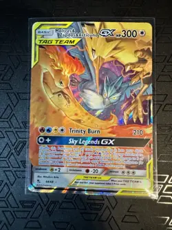 Pokemon Moltres & Zapdos & Articuno GX Ultra Rare Holo Hidden Fates 44/68 - Image 3