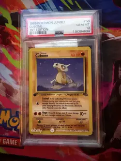 Pokemon Jungle Cubone 1st Edition PSA 10 1999 #50/64 English Common - Image 1