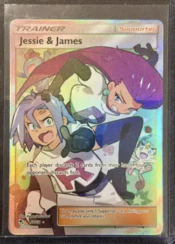 Pokemon Jessie & James (Full Art) 68/68 Hidden Fates Holo - Image 1