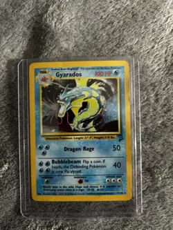 Pokemon Gyarados Holo 7/130 –Base Set – WOTC 1999–2000 –Moderate Play –Authentic - Image 1