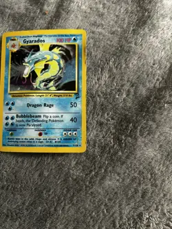 Pokemon Gyarados Holo 7/130 –Base Set – WOTC 1999–2000 –Moderate Play –Authentic - Image 4