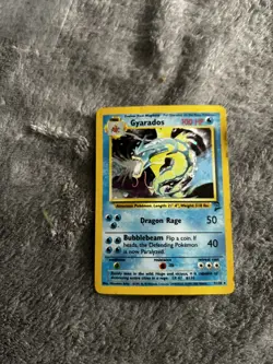 Pokemon Gyarados Holo 7/130 –Base Set – WOTC 1999–2000 –Moderate Play –Authentic - Image 5
