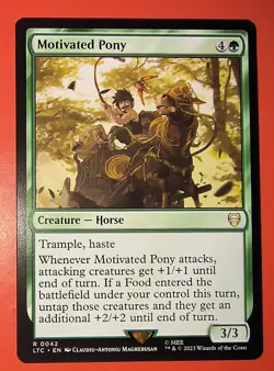 MTG, MAGIC: MOTIVATED PONY, LTC, RARE #0042 , REGULAR FINISH - Image 1