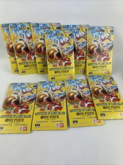One Piece OP15/EB04 Adventure on KAMI’S Island 10 Booster Packs English Sealed - Image 1