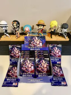 One Piece OP014-EB04 The Azure Sea's Seven TCG-DEAD PACKS Sealed Lot of 16 W/Box - Image 1