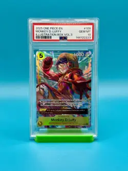 PSA 10 - 2025 ONE PIECE ILLUSTRATION BOX VOL. 3 MONKEY.D.LUFFY 109 - Image 1