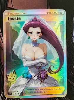 Card Pokemon Waifu Goddess Misty, Serena Dawn Cynthia May Lillie Iris Hilda Rosa - Image 1