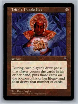 Teferi's Puzzle Box 1997 Visions MTG rare vintage uncirculated 💎MINT PackFresh - Image 1