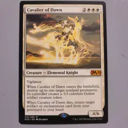 MTG Cavalier of Dawn Core Set 2020 M20 NM/M - Image 1