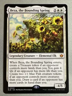 MTG / Beza, the Bounding Spring / BLB / #2 / Regular / Mythic / NM - Image 1