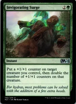 4 x Invigorating Surge 190 Uncommon Core Set 2021 Magic: The Gathering Near Mint - Image 1