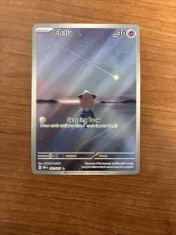 Pokemon Scarlet & Violet: Obsidian Flames Cleffa Illustration Rare Card #202/197 - Image 1