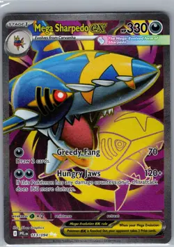 Mega Sharpedo ex 113/094 ME02: Phantasmal Flames - Pokemon Card - NM - Image 1