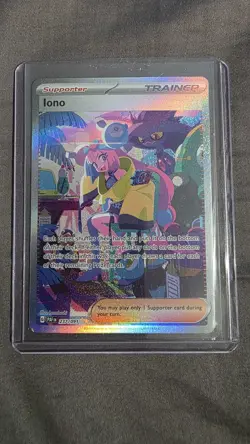 Pokemon TCG Paldean Fates Iono Holo Card 237/091 Special Illustration Rare - Image 1