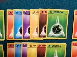 Pokemon 1999 WoTC Base set Energy Card Lot- 78 Total Cards (13 sets of 6 cards) - Image 3