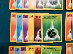 Pokemon 1999 WoTC Base set Energy Card Lot- 78 Total Cards (13 sets of 6 cards) - Image 5