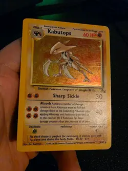 Pokemon TCG Kabutops Fossil 9 Holo Unlimited Holo Rare - Image 2