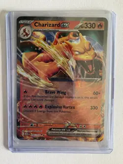 Charizard ex 006/165 Double Rare Holo 330 HP Pokemon TCG Scarlet & Violet 151 - Image 1
