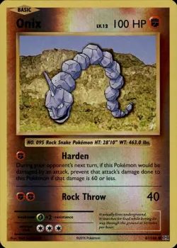 Onix Common XY Evolutions 61/108 Fighting Reverse Holo Pokemon Card - Image 1