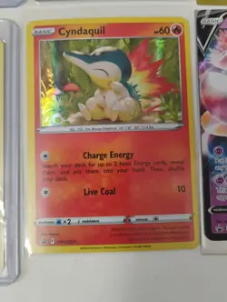 Pokemon GameStop Promo-Cyndaquil Alakazam Promo-IR-TG-Sealed Battle Deck Cards - Image 3