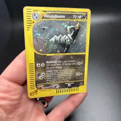 Pokemon Vintage TCG Houndoom H11/H32 Skyridge Holo Rare SWIRL HP -j - Image 5