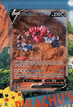Pokemon TCG Drapion V GG49/GG70 Crown Zenith: Galarian Gallery Holo NM/M - Image 1
