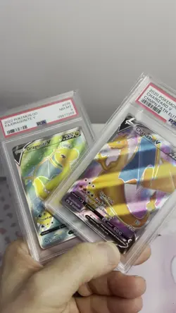 PSA - Pokemon Graded Card Lot of 2 - CHARIZARD V and DRAGONITE V Full Art - Image 2