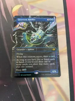 MTG - QUANTUM RIDDLER - BORDERLESS - FOIL - MYTHIC - NM - EOE - Image 1