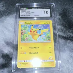 Pokemon Pikachu 19/68 Hidden Fates CGC 10 Gem Mint Regular Finish Card - Image 1