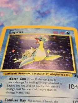 Lapras 10/62 Fossil Holo MP - WOTC English Pokemon TCG - Image 2
