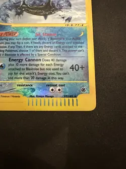 Blastoise 37/165 Reverse Holo- 2002 Expedition Base Set- Pokemon-NM-Clean Holo - Image 4