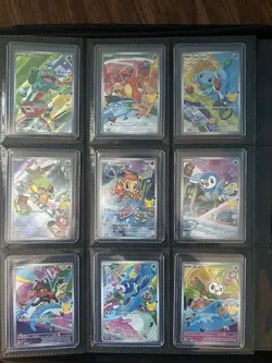 Pokemon 2026 First Partner Illustration Collection Series 1 Promo Set (9 Cards) - Image 1