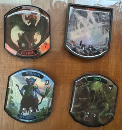 MAGIC THE GATHERING MTG RELIC TOKENS LINEAGE LOT OF 4 Dragon Flying, Storm, Ooz - Image 1