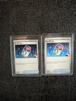 Two N's PP Up#153 Prize Pack Series Cards, Cosmos Holo And Regular, Pokemon TCG - Image 1