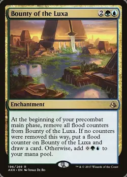 Bounty of the Luxa 2x FOIL AKH MTG Amonkhet Rare MINT green blue - Image 1
